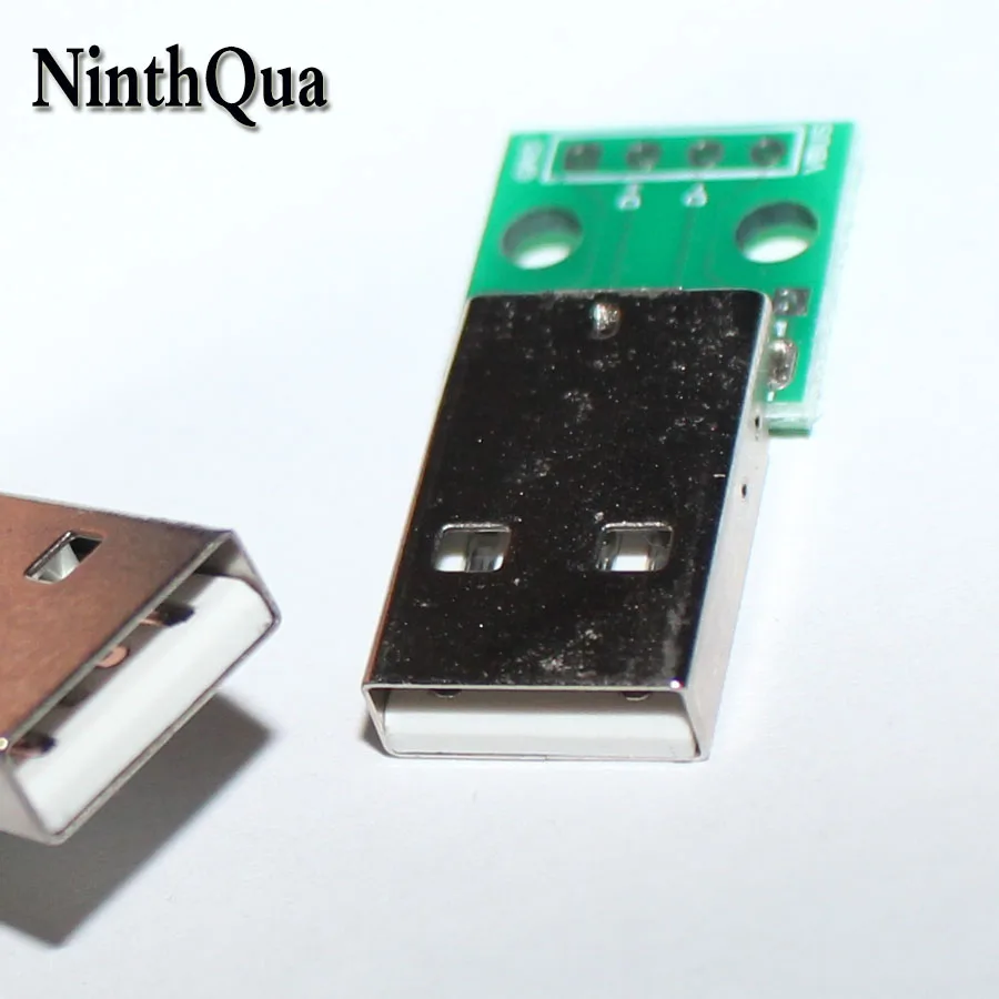 

10pcs USB 2.0 Male Plug to DIP 4P Adapter Connector 2.54mm Welded PCB Converter Pinboard for Cellphone Data Line
