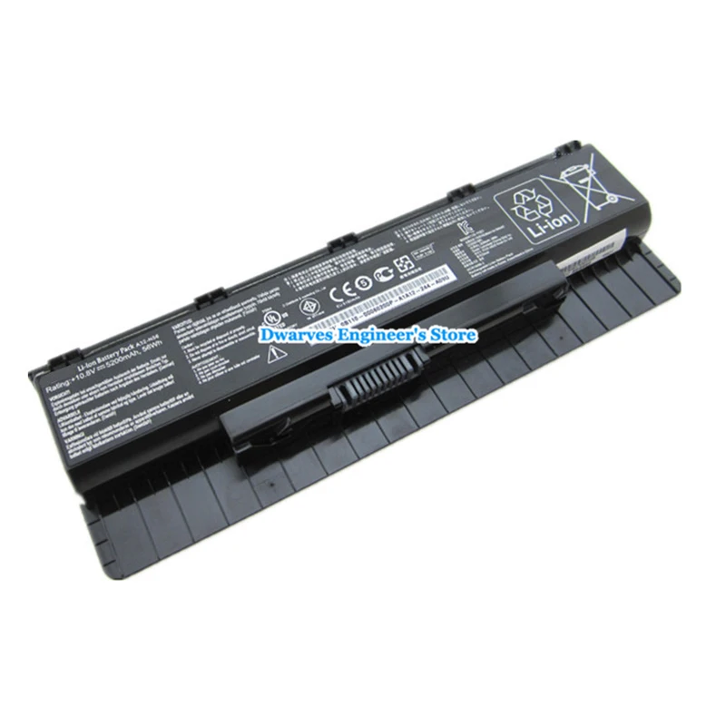 Аккумулятор N46VZ для Asus A31 N56 A32 A33 N5 N46JV N46VJ N46VM N56D N56DP N56J N56VZ N76 N76V 5200mAh 56Wh|Аккумуляторы