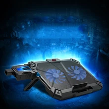 COOLCOLD 2 в 1 набор охлаждающая подставка для 17' ноутбука с воздушным охлаждением профессиональный внешний двойной Вентилятор Охлаждающая база Регулируемый кулер для ноутбука