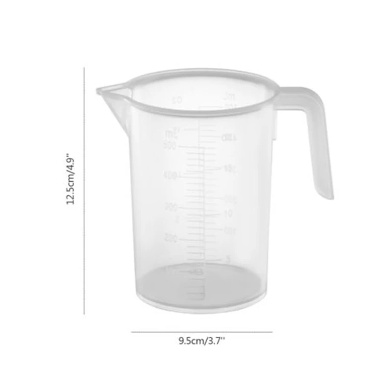 100/250/500ML прозрачный Пластик градуированный мерный стаканчик Кухня