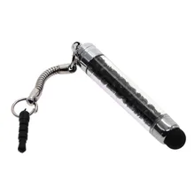 5 шт. цвет горящие сенсорный Стилус с украшением в виде кристаллов с 3,5 мм затычка от пыли для iphone для Galaxy S4 S3 для iphone