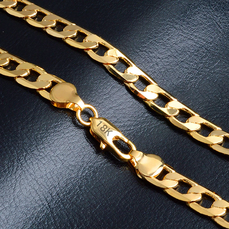 

GNIMEGIL 5pcs/lots 10mm 20" Gold Color Curb Chain,Gold Color Chains For Men,Wholesale High Quality Necklace Jewelry Accessories