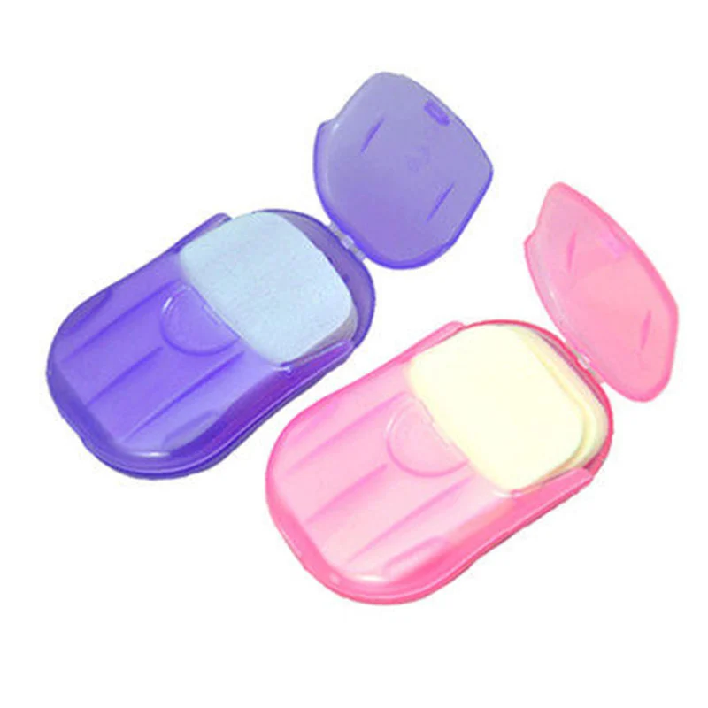 2 PCS زهرة رائحة ورقة الصابون مع صندوق تخزين المحمولة لوحة حالة للمنزل دش السفر المشي الحاويات الحمام اكسسوارات