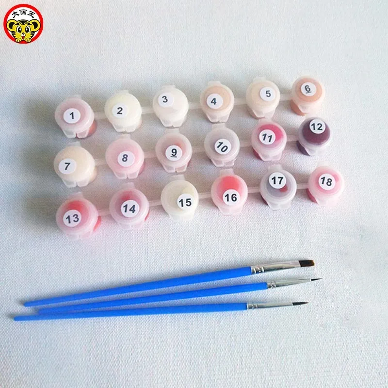 Diy Цифровая живопись Великолепный Красочный дождь песня прогулки в влюбленных