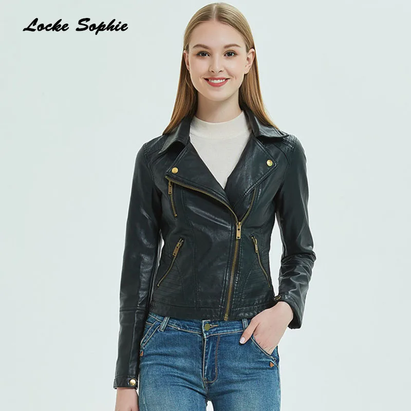 Women's Plus size short jacket blazers 2019 Autumn PU leather Splicing faux fur Slim fit Jacket ladies Skinny locomotive blazers