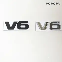 Стайлинга автомобилей 3D V6 Знак багажнике автомобиля логотипом сбоку Стикеры эмблема Универсальный подходит для Kia hyundai Toyota