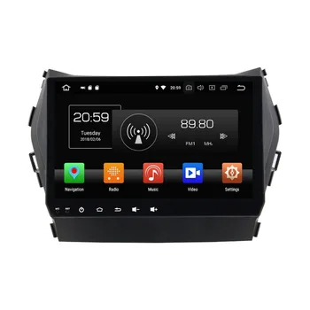 شراءالروبوت 8.0 سيارة ستيريو DVD راديو GPS والملاحة لشركة هيونداي سانتا في Ix45 2013-2016 4 GB RAM بلوتوث WIFI مرآة وصلة 32 GB ROM