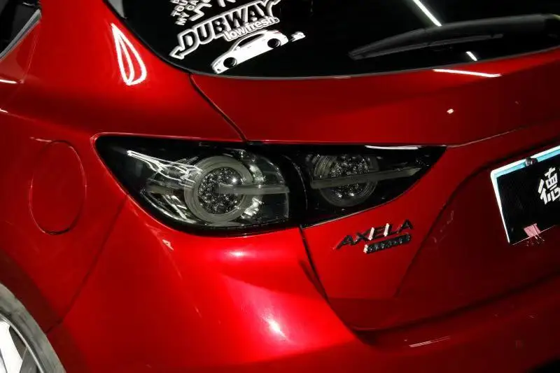 Автомобильный Стайлинг для Mazda 3 задний светильник s Axela hatch-back версия светодиодный задний светильник динамический сигнал поворота DRL+ тормоз+ Парк+ знак - Цвет: black color