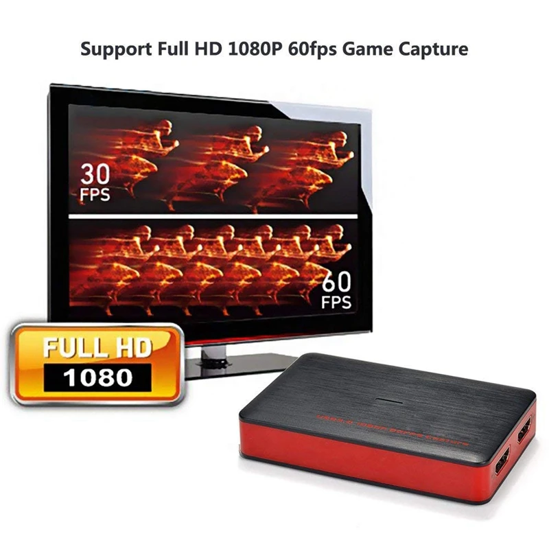 HDMI карта захвата игры USB 3 0 HD видео 1080 P 60FPS живое потоковое записывающее