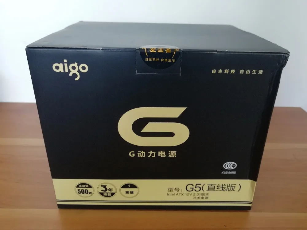 Aigo G5 activo alimentación nominal 500 W energía máxima 600 W 12 V atx pc de escritorio de ordenador alimentación fuente de alimentación Aigo G5 activo alimentación nominal 500 W energía máxima 600 W 12 V atx pc de escritorio de ordenador alimentación fuente de alimentación