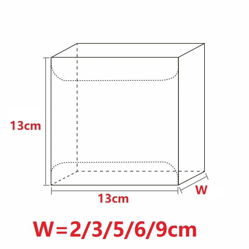 1313Hcm Clear Square Wedding Favor Gift Box PVC Transparent Party Candy Bags Chocolate Boxes Packaging Cake Soap Display Box (5)