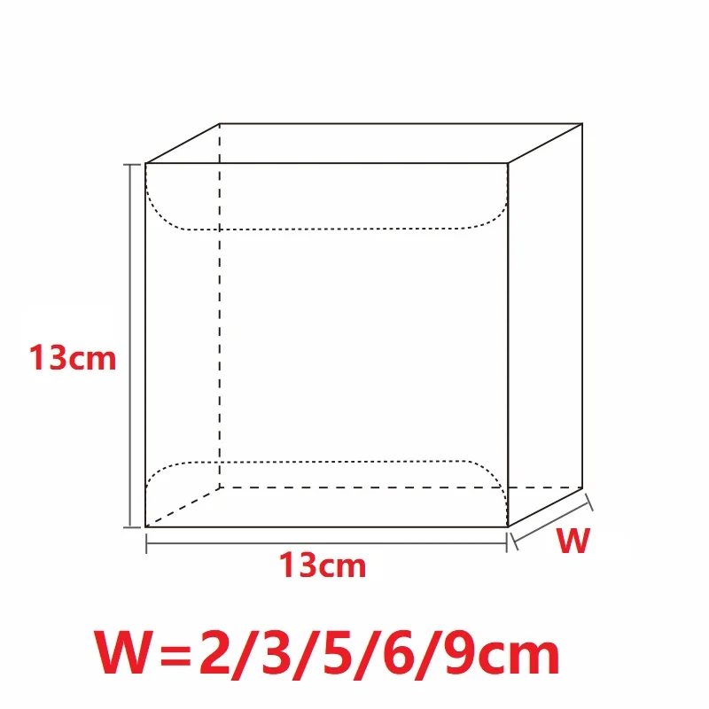 13*13* Hcm прозрачная квадратная Свадебная подарочная коробка ПВХ прозрачные вечерние коробки для конфет коробки для шоколада упаковочная коробка для торта