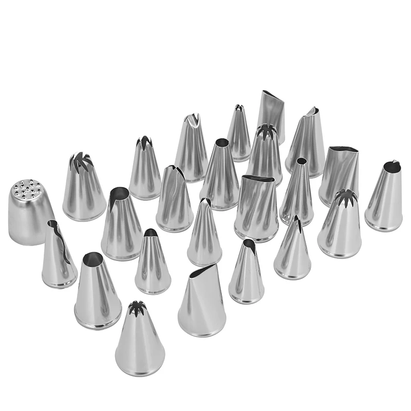 

1set Stainless Steel Cake Icing Nozzles DIY Pastry Tips Set for Dessert Icing Piping Baking Kitchen Pastry Tool accessories