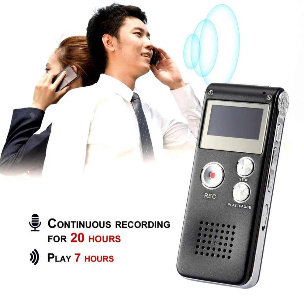 Portable USB Digital Sound Voice Recorder Professional 8GB USB Rechargeable Mini Sound Recorder Audio Record with LCD Backlit Portable USB Digital Sound Voice Recorder Professional 8GB USB Rechargeable Mini Sound Recorder Audio Record with LCD Backlit