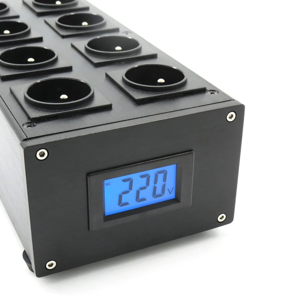 High-End Audio Noise Filter, AC Power Conditioner, Power Filter, Power Purifier with EU Outlets High-End Audio Noise Filter, AC Power Conditioner, Power Filter, Power Purifier with EU Outlets