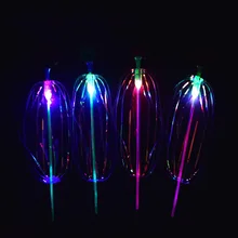 Различные волшебные мигающие скрученные пузырьки светящаяся палочка-вверх вращающиеся радужные Пузырьковые шарики игрушки для детей YH-17