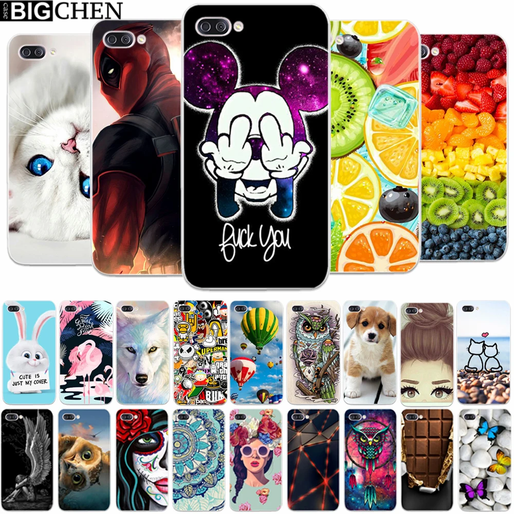 

BigChen 5.5" Asus Zenfone 4 Max ZC554KL Case Cover Cartoon Soft Silicone TPU Printed Phone Back Protective Asus ZC554KL Case
