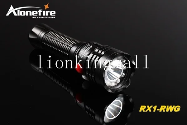 AloneFire RX1-RWG CREE XP-E Q5 светодиодный красный, белый зеленый свет Многофункциональный сигнальная лампа фонарик