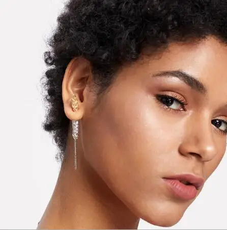 

European and American style fashion mixed color wheat ear alloy earrings personality exaggerated net red trend trend earrings hy