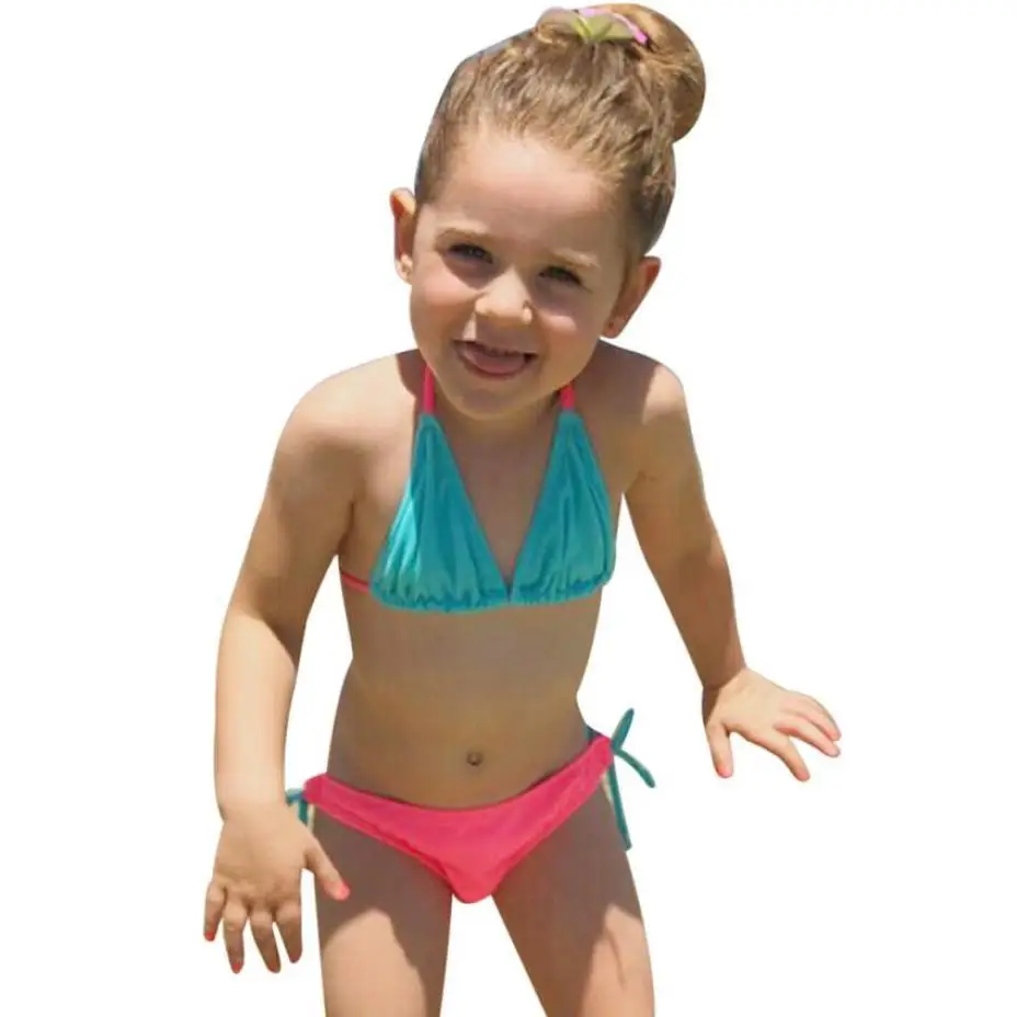 

Swimsuit Girl 2018 2Pcs Kids Baby Girl Straps Swimsuit Swimwear Bathing Bikini Set Clothes Outfits Swimsuit 2018 Bikini 15