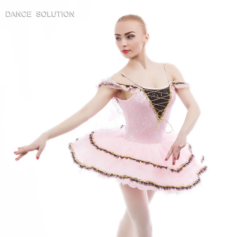 Розовый лиф с блестками с платьем пачка для девочек и женщин костюмы для танцевальных конкурсов балетная юбка принцессы танцевальная одежда для балерины 17052