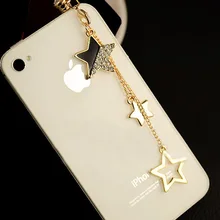 Звезда кулон цепи Пылезащитная заглушки аксессуары для сотового телефона 3,5 мм наушники анти Пылезащитная заглушка такса для Iphone для samsung