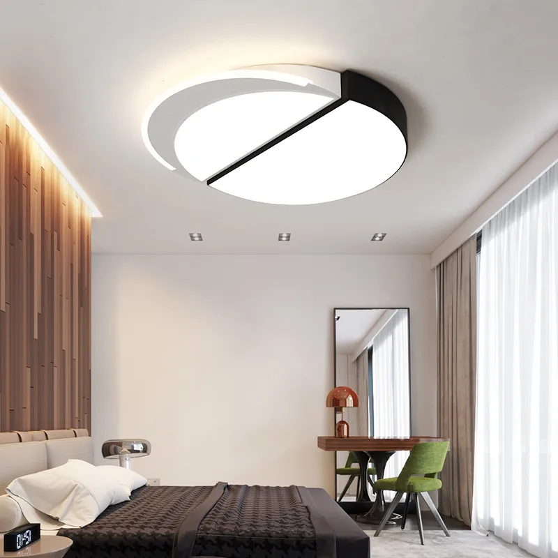 Japanese Round Geometry Simple Black White led Metal Iron Circular Bed Room Lighting Modern Home Light Lamp Ceiling For Bedroom Japanese Round Geometry Simple Black White led Metal Iron Circular Bed Room Lighting Modern Home Light Lamp Ceiling For Bedroom