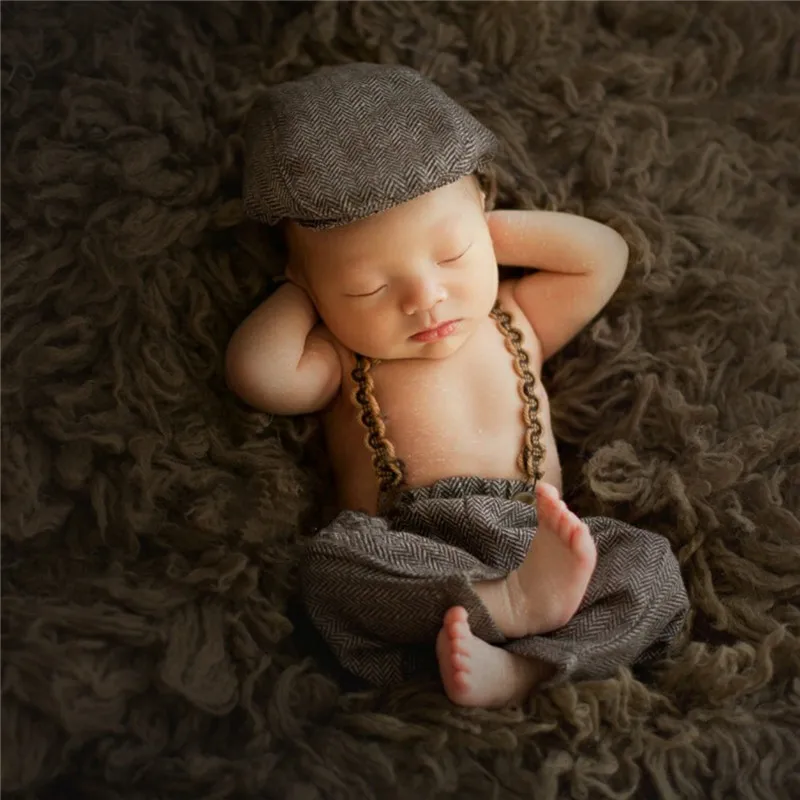 Реквизит для фотосъемки новорожденных 3 шт./комплект детские шапки брюки на