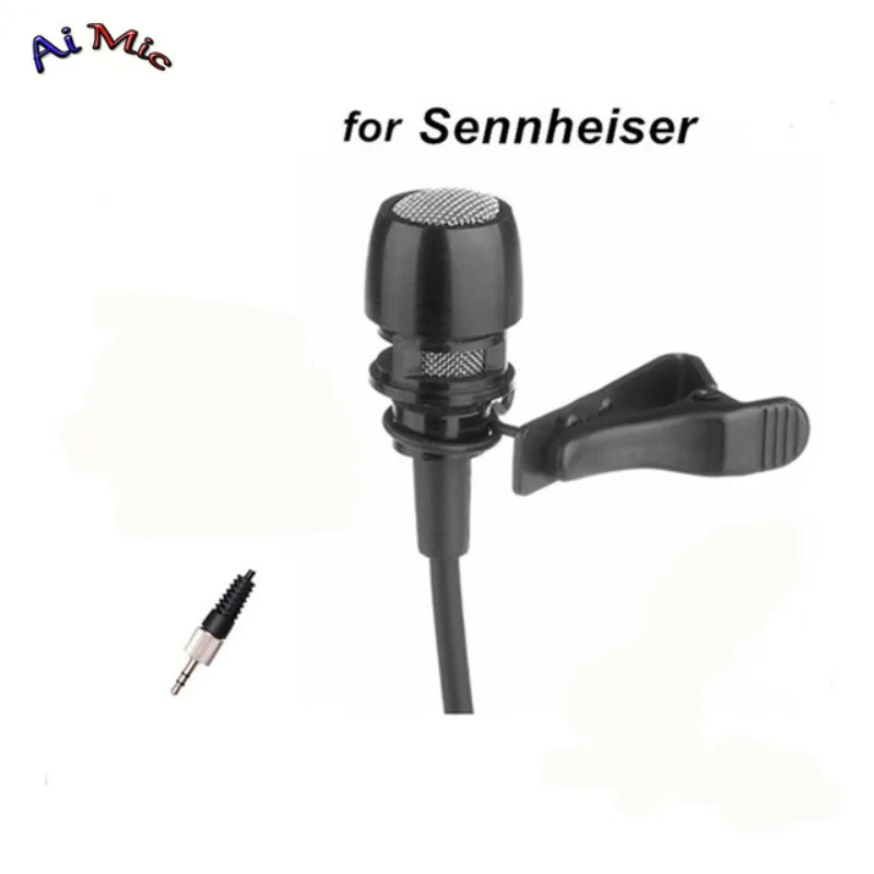Professional Lapel Condenser Microphone Transmitter Microfone TRS 3.5mm Screw Jack for Sennheiser Wireless System Mikrofon | Электроника