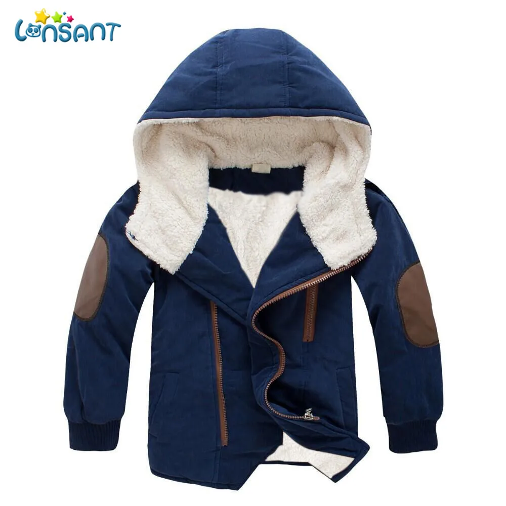 LONSANT/куртки; пальто для малышей; коллекция года; модная куртка для мальчиков; зимняя одежда для маленьких мальчиков; повседневное Детское пальто; Верхняя одежда; Прямая поставка; N22 - Цвет: A