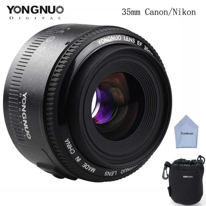 Prix pour YONGNUO 35mm YN35mm Lentille F2 1:2 AF/MF Large-Angle Fixe/Premier Auto Focus Lens Pour Canon Nikon Caméra Prix pour YONGNUO 35mm YN35mm Lentille F2 1:2 AF/MF Large-Angle Fixe/Premier Auto Focus Lens Pour Canon Nikon Caméra