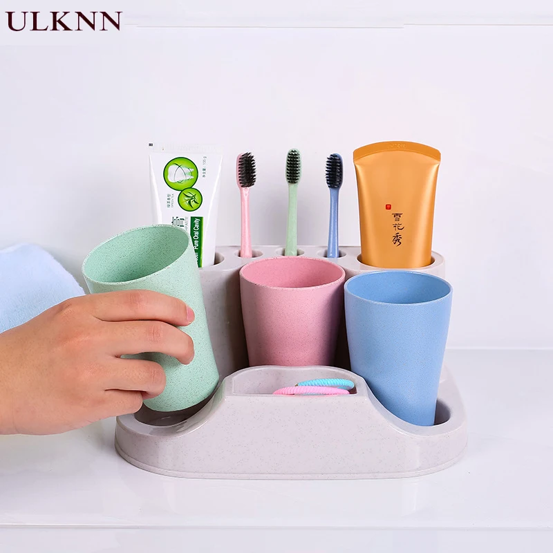 Simple bathroom toothbrush holder shukoubei brush cup set couple