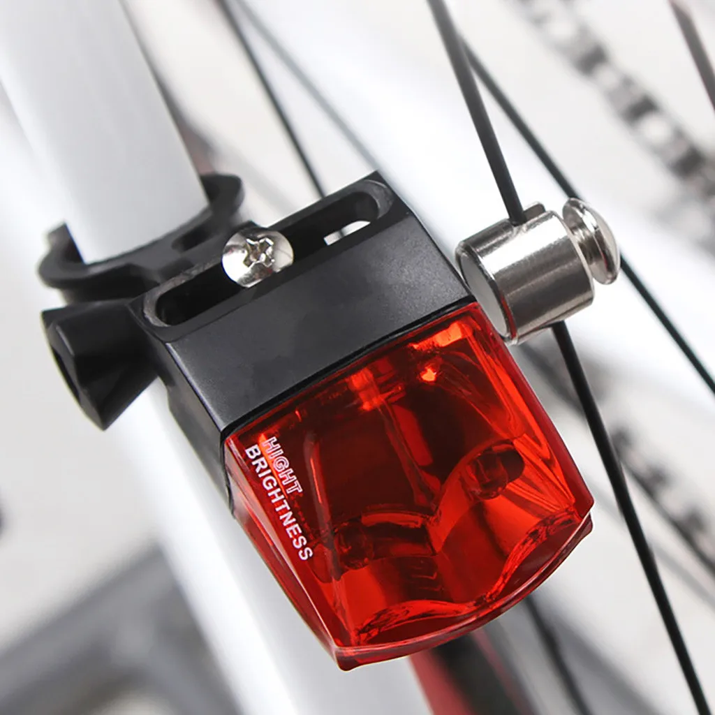 Cheap Bicycle Light Cycling Induction Tail Light Bike Bicycle Warning Lamp Magnetic Power Generate Taillight Luz Bicicleta Fiets 2