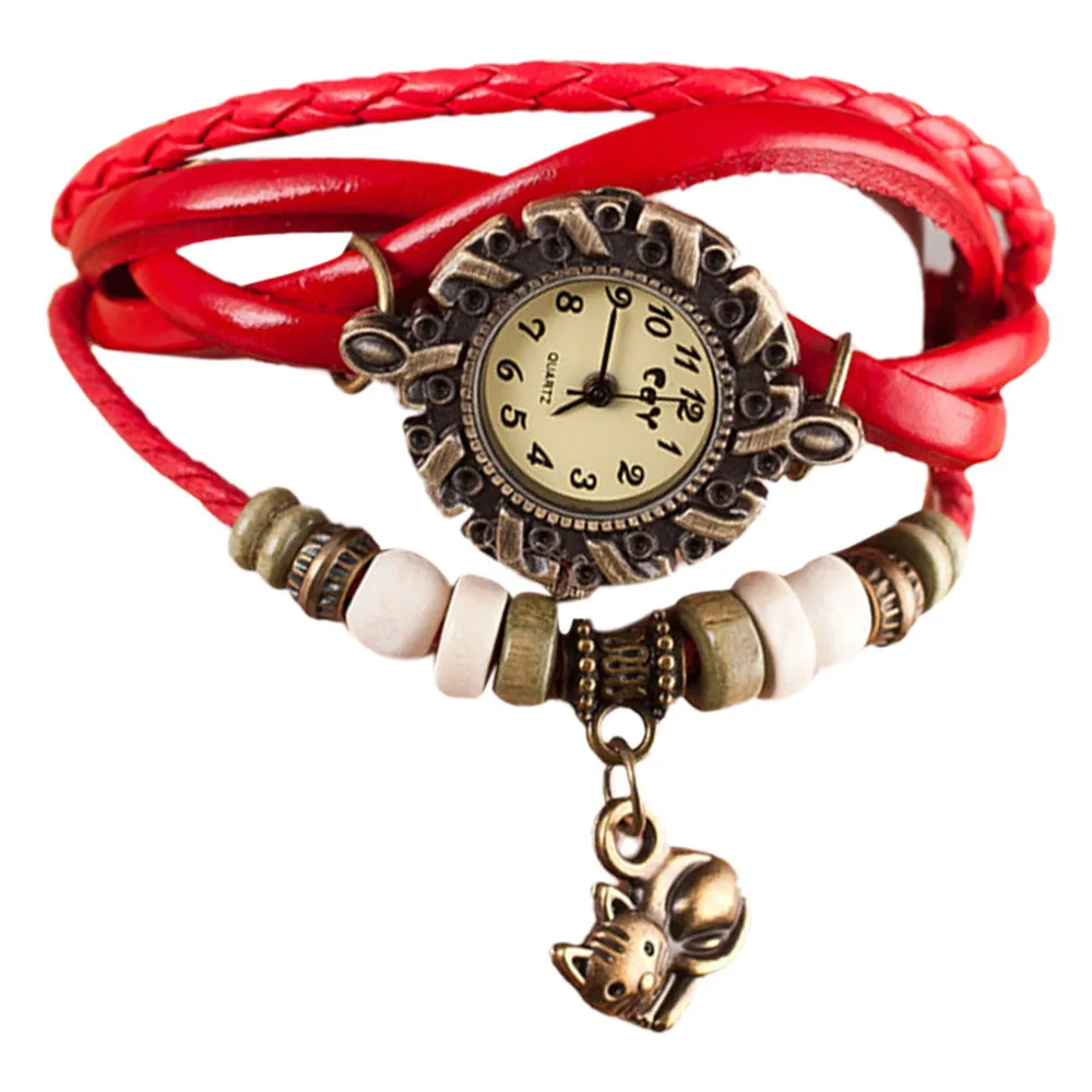Горячая Распродажа продукты Мори девушка кошка Майя браслет Wrsit часы в богемном стиле женские часы relojes mujer