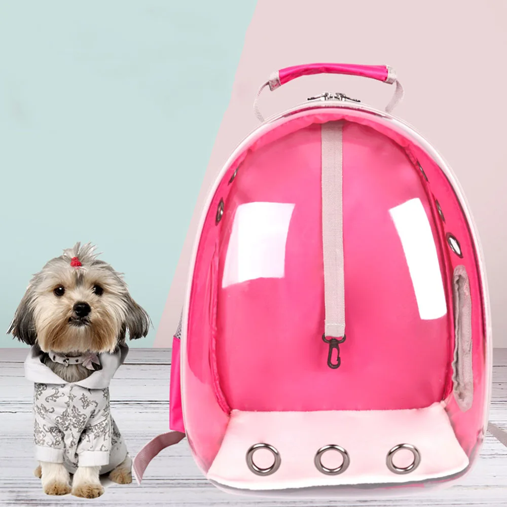 

Dog Cat Transparent Space Capsule Breathable Bag Pet Outside Travel Portable Carry Backpack Dogs Cat Carrying Cage