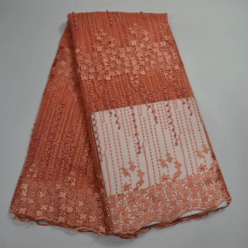 

2018 Latest French Nigerian Laces Fabric High Quality Tulle African Laces Fabric For Wedding Dress African French Tulle Lace-30