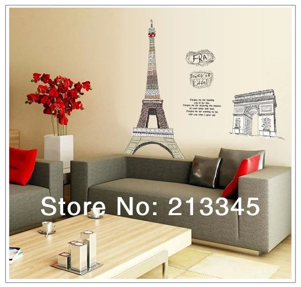 [Fundecoration] Париж Франция Триумфальная арка Эйфелева Башня Архитектурный дизайн