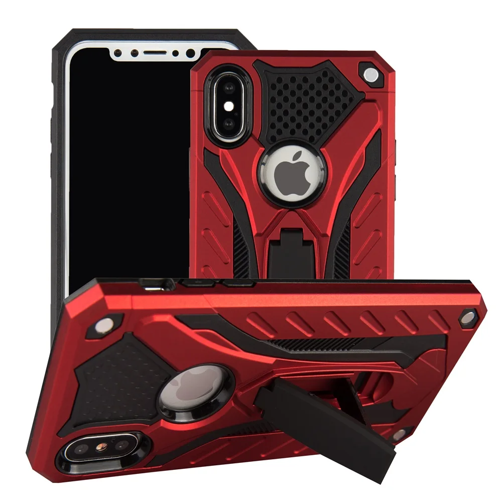 Case For iPhone 13 Pro Max 12 11 7 8 Shockproof Military Drop Silicon Case For iPhone 6 6s Plus X 5 5s SE Kickstand TPU Cover cool iphone 12 pro max cases