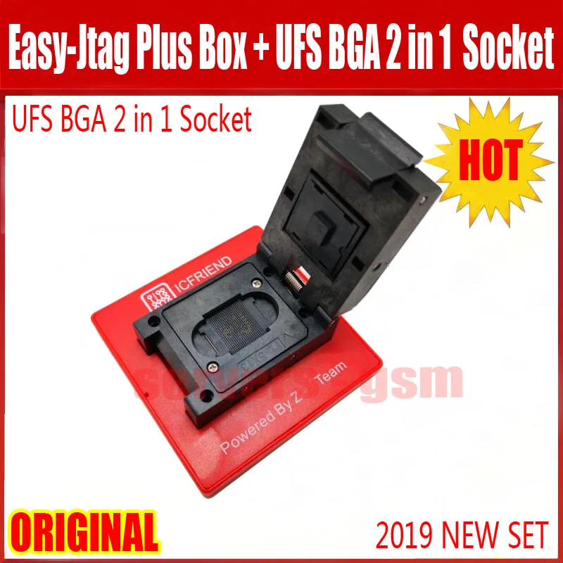 2019 новый оригинальный легкий j-tag plus box + UFS разъем адаптера ICFriend ICs-UFS 2в1 поддержка UFS BGA254 BGA153 с легкий JTAG PLUS Bo