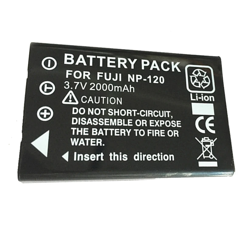

3.7V 2000mAH NP-120 FNP120 NP120 rechargeable Camera Battery For FUJIFILM FUJI F10 F11 603 M60 D-LI7 Batteries