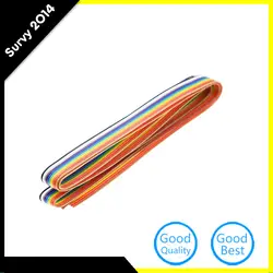 1,27 мм интервал Pitch10 WAY 10 P плоский цветной шлейф в цветах радуги проводка для PCB DIY 10-контактный