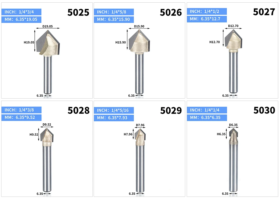 HUHAO 1 шт. 1/" 1/4" хвостовик V тип долбежный резак профессиональные фрезы для дерева 90 градусов Вольфрам деревообрабатывающий резной инструмент