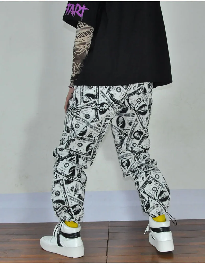 Cool Pants Men Loose Print Trouser Streetwear   (16)