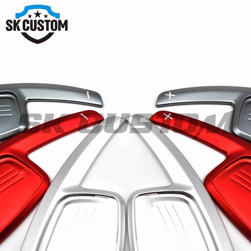 SK пользовательские автомобильные аксессуары Алюминиевый сплав рулевое колесо весло переключения для новых Audi TT A4L B9 Q7 A3 R8
