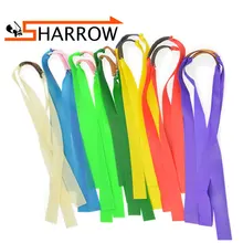 12 шт. натуральный латекс скорости эластичный Elastica банджи-резинкая лента для Рогатка Охота Спорт и развлечения