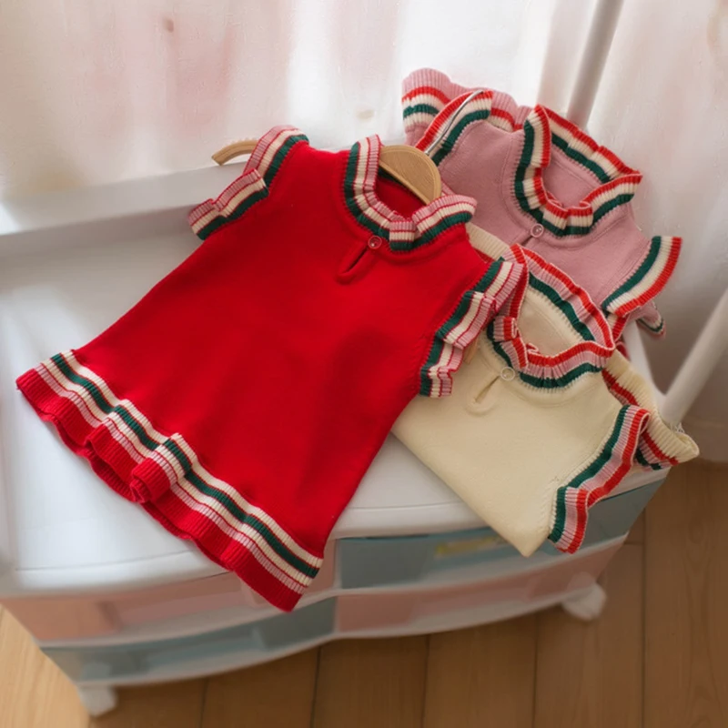 

Baby girl winter clothes vest baby cardigan sleeveless girls sweater preppy style sweaters for baby girls vest