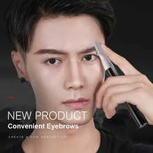 Мужская Опасная бритва для бровей, начинающий Электрический с крышкой нож