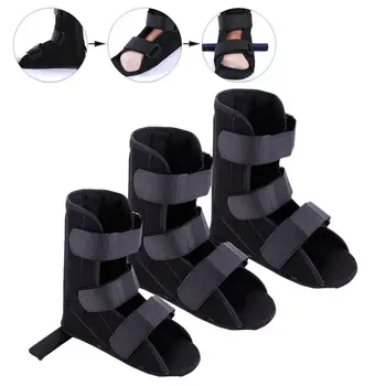 

1Pcs Soft S/M/L Black Adjustable Foot Fracture Recovery Night Splint Plantar Brace Ankle Support Rehabilitation Strap Size