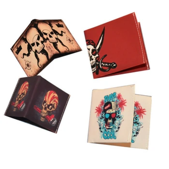 

2018 New Novel Funny Short Men Canvas Wallet Small Money Clip Slim Thin Mini Purse 2 Fold Student Cartoon Cheap Gift Coin Bag