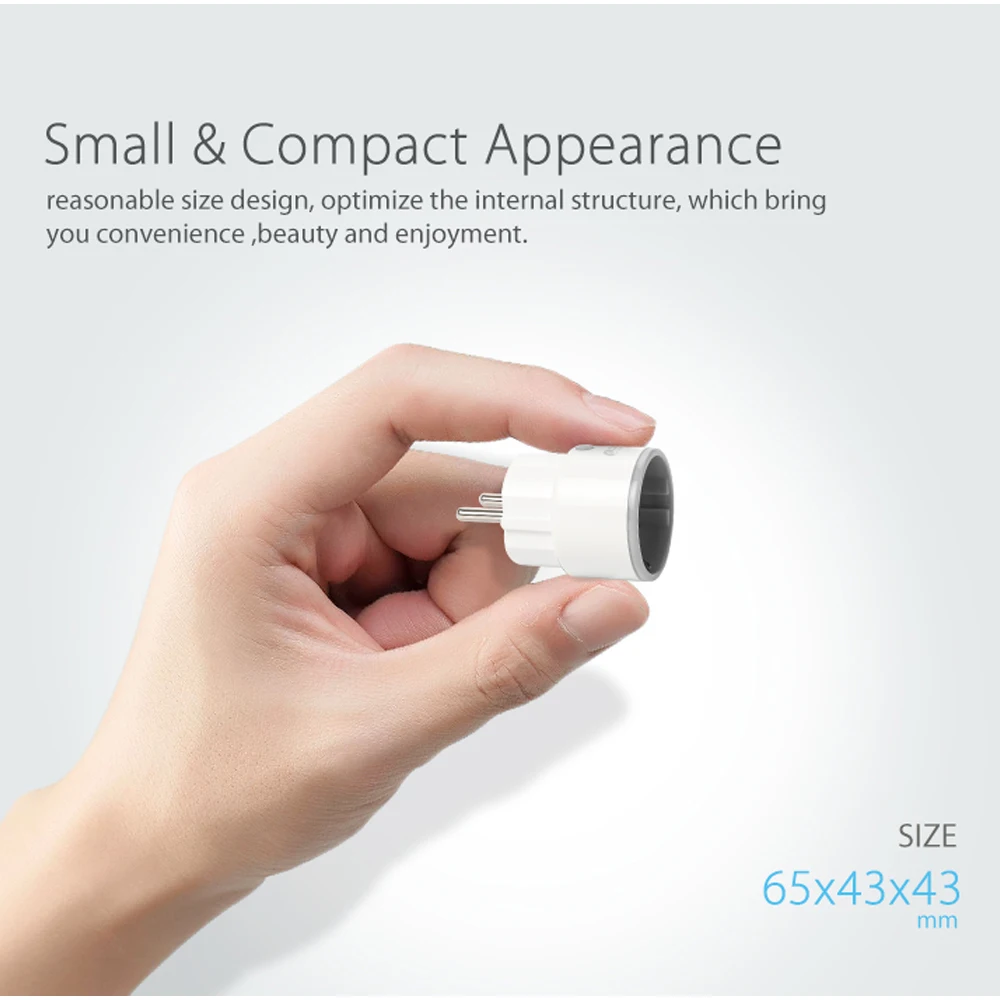 Coolcam Smart Plug Поддержка ЕС Amazon Alexa Google Home IFTTT Пульт дистанционного управления WiFi